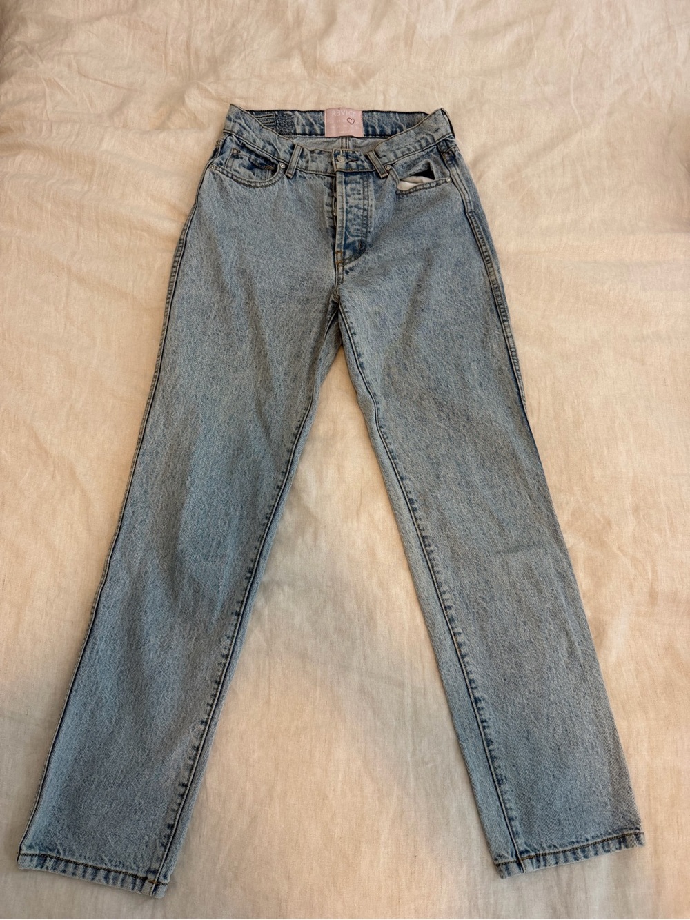 Revice Blue Women's Straight-Leg Jeans - Size 26 - excellent condition